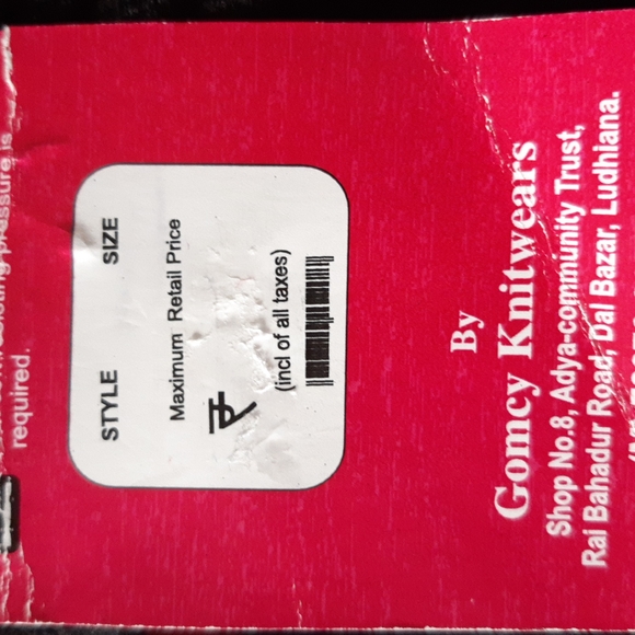 Woman's Short Jersey knit Dress, Long Sleeves, Red And Black Size Medium - Picture 14 of 14